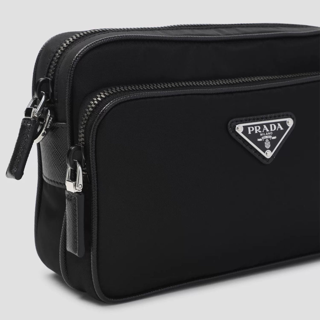 Prada Men's Small Shoulder Bag in Black