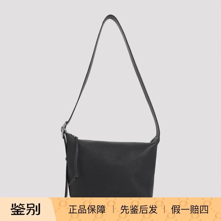 Loewe Men's Loop Hobo Bag in Black