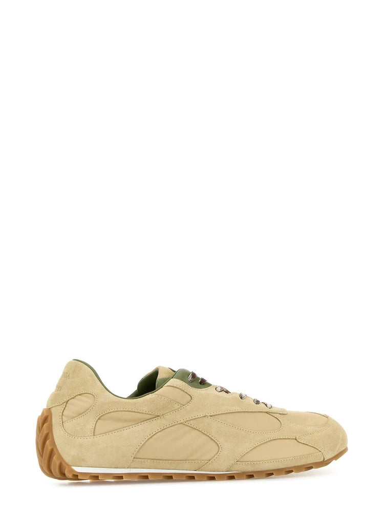 Bottega Veneta Men's Flash Orbit Sneakers in Beige