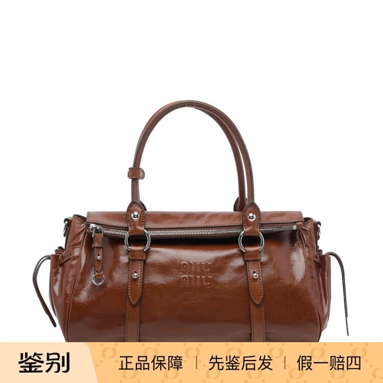 Miu Miu Women's Shoulder Bag in Brown