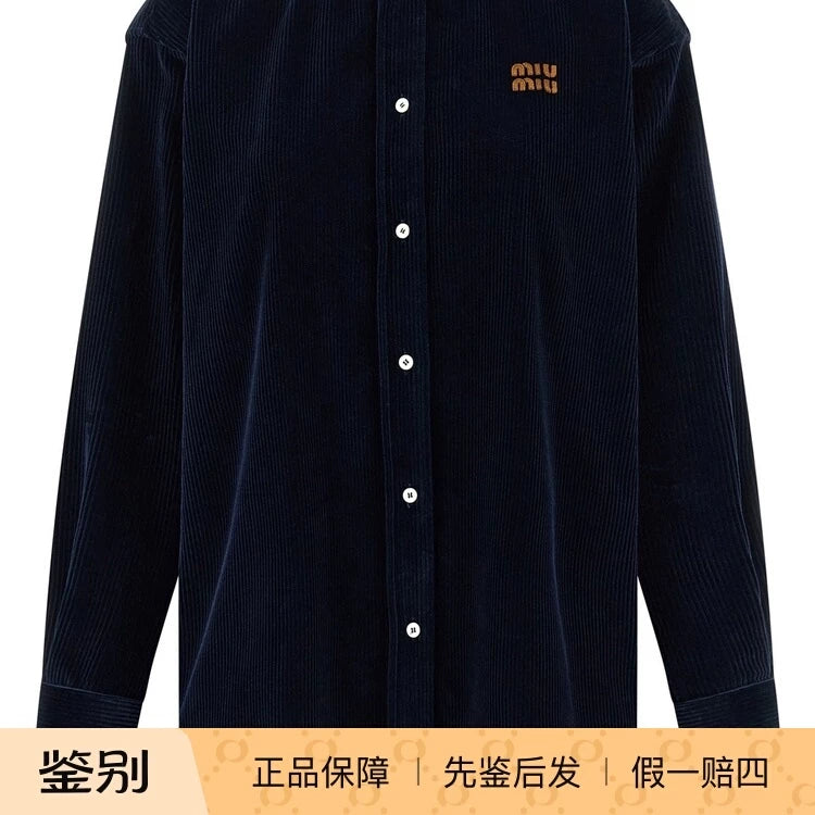 Miu Miu Women's Shirt in Blue
