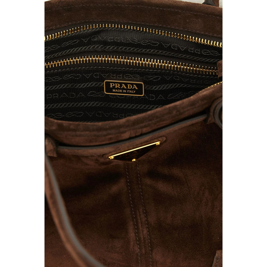 Prada Women's Bonnie Medium Handbag in Brown