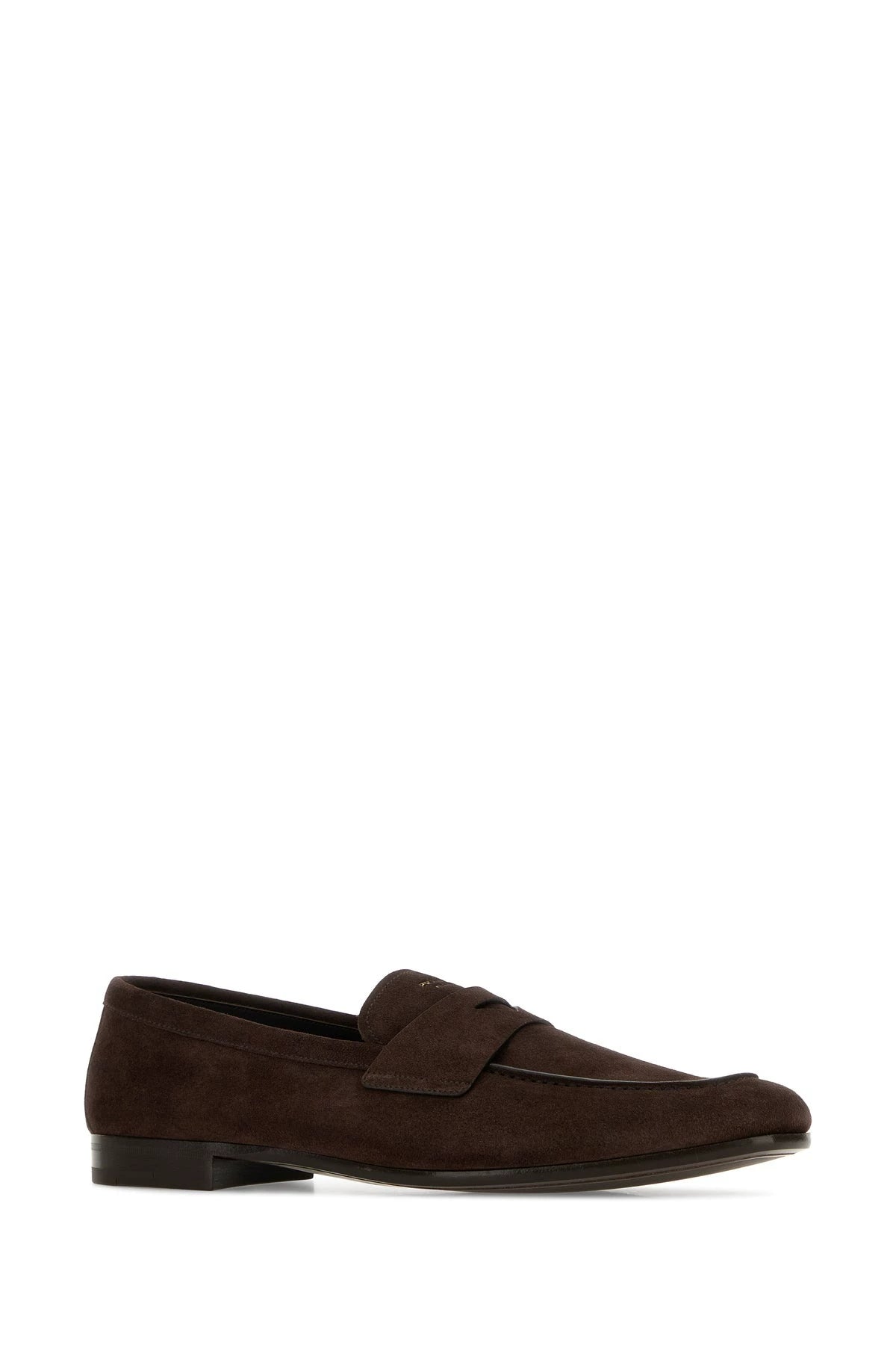 Prada Men's Loafers in Dark Brown