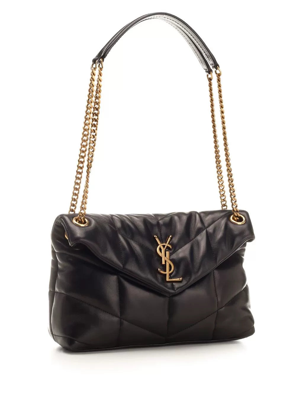 Saint Laurent Women's YSL Envelope Puffer Shoulder Bag