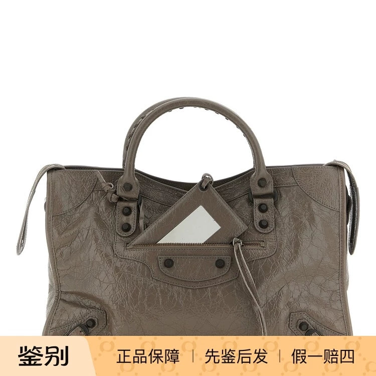 Balenciaga Women's Le City Medium Bag in Grey