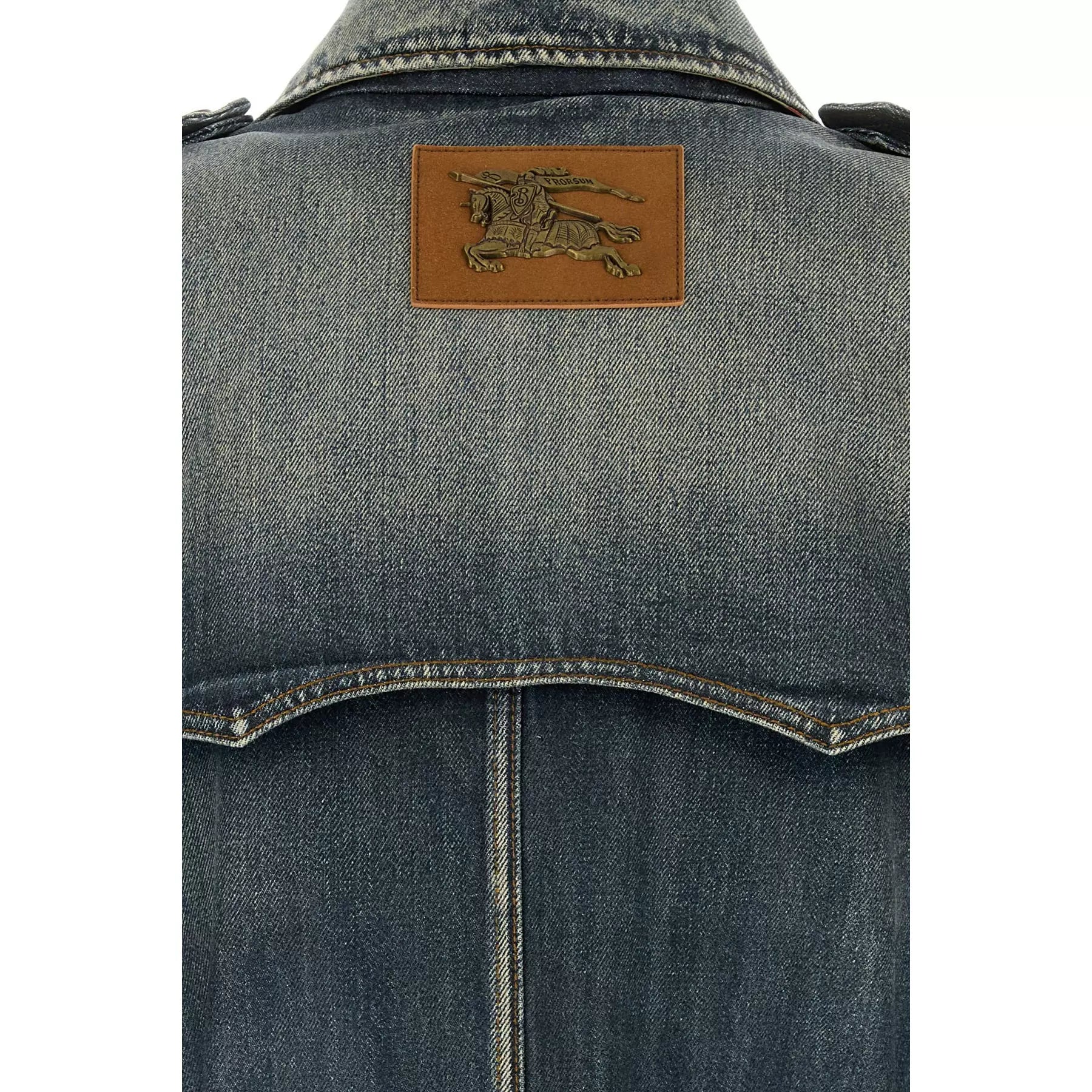 Burberry Men's Trench Coat in Blue