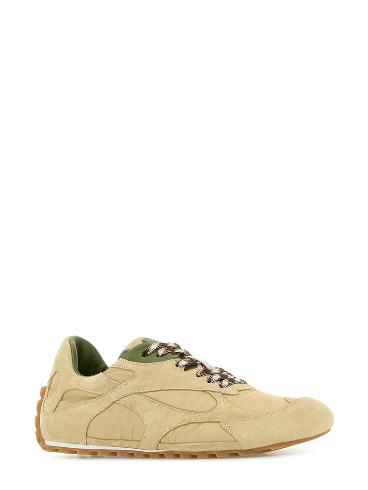 Bottega Veneta Men's Flash Orbit Sneakers in Beige