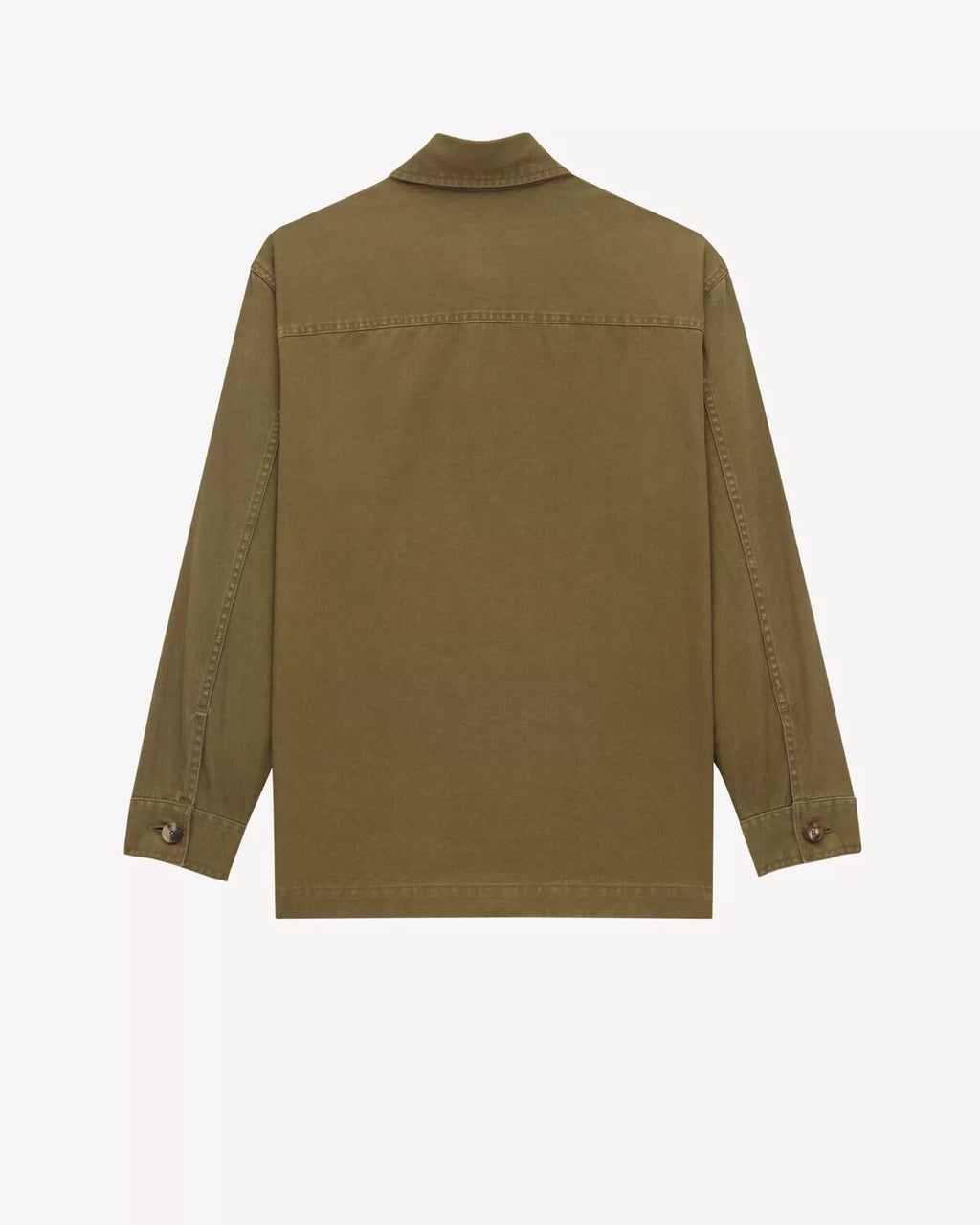 Saint Laurent Men's YSL Jacket in Olive