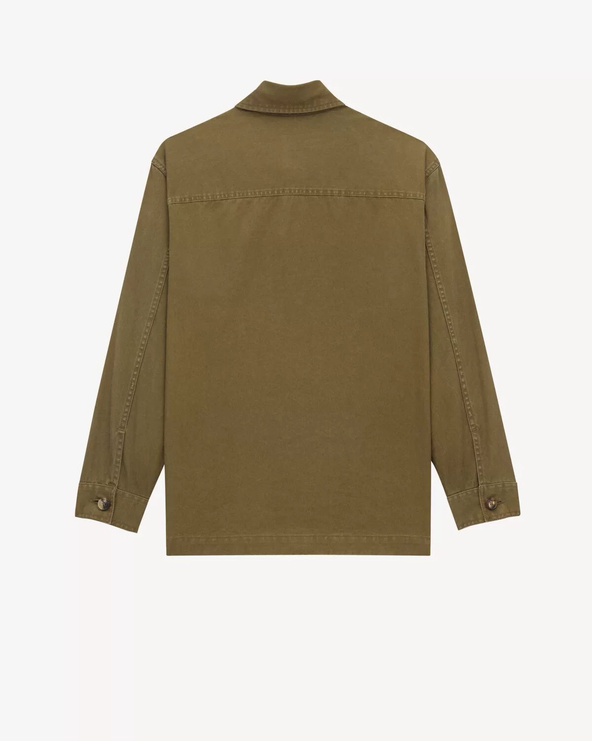 Saint Laurent Men's YSL Jacket in Olive