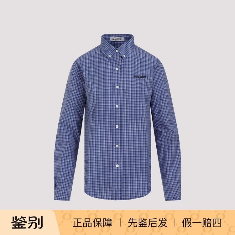 Miu Miu Women's Shirt in Blue
