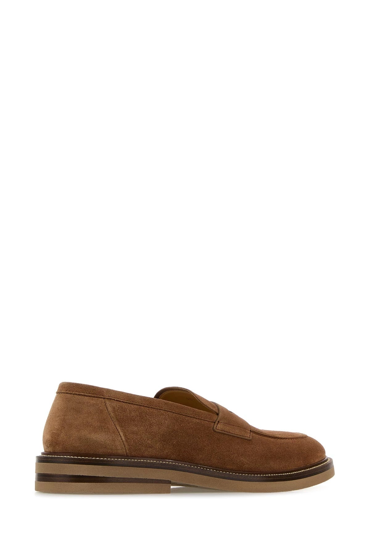 Brunello Cucinelli Men's Loafers in Brown
