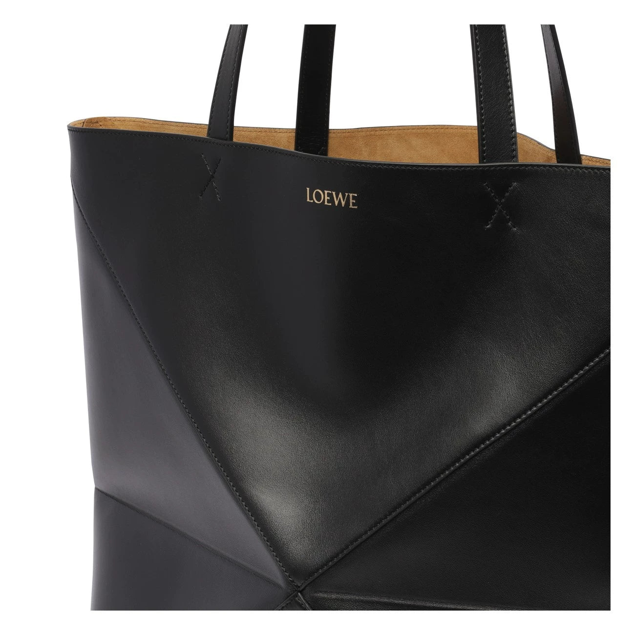 Loewe Men's Puzzle Fold Tote Large Bag in Black