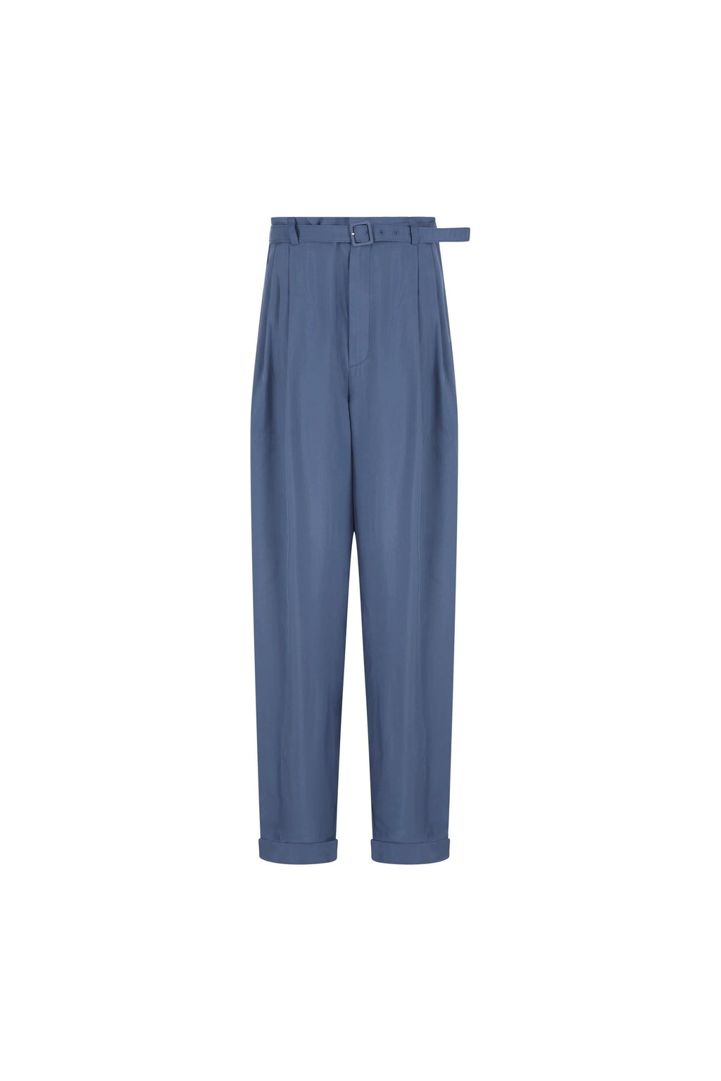 Saint Laurent Men's Ysl Pants in Blue