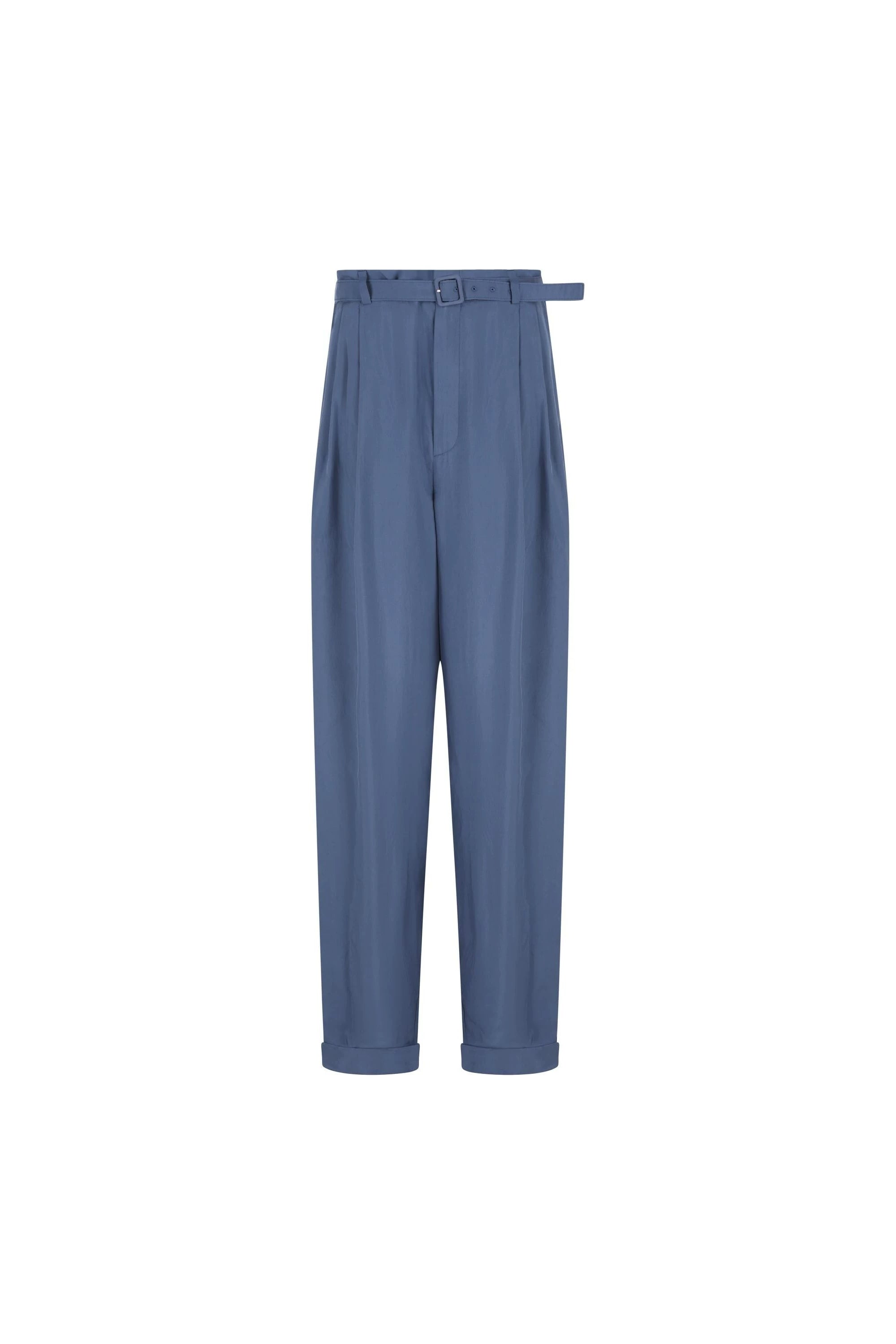 Saint Laurent Men's Ysl Pants in Blue