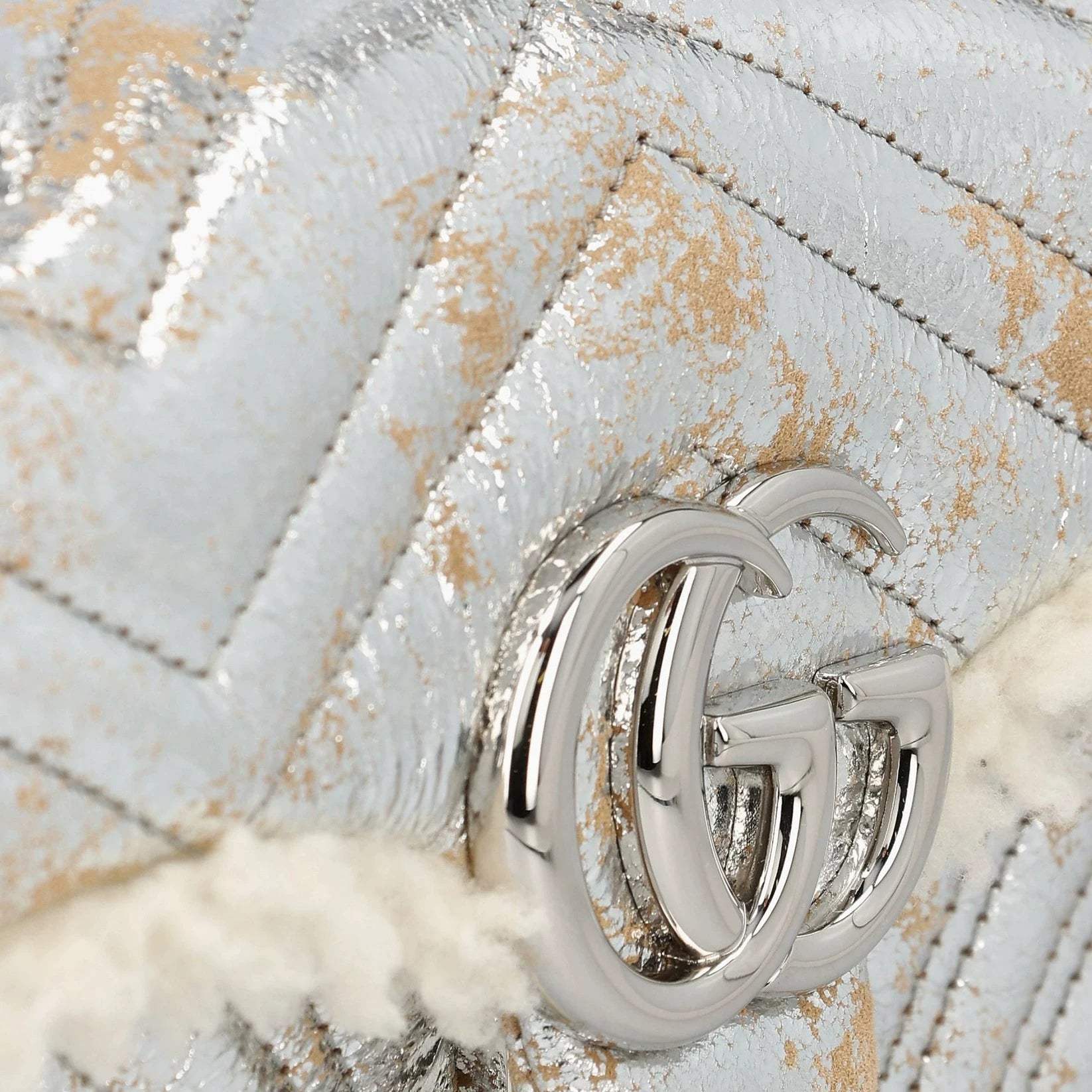 Gucci Women's Gg Marmont Bag in Silver