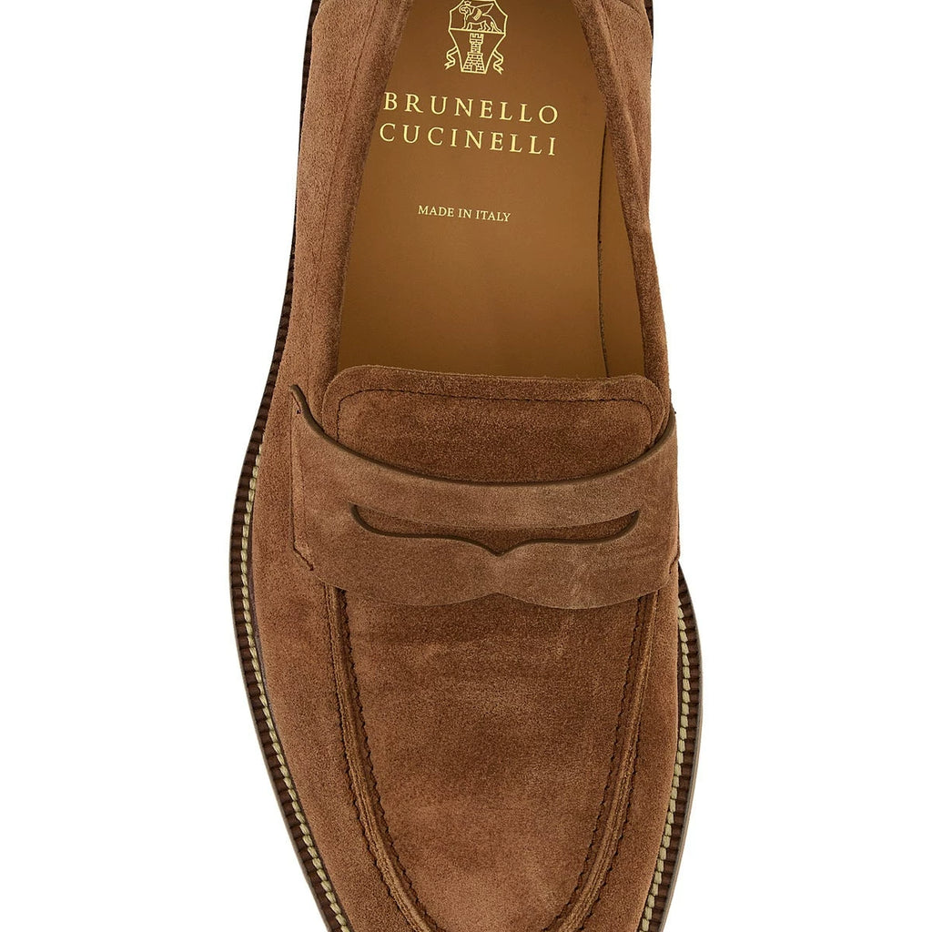 Brunello Cucinelli Men's Loafers in Brown