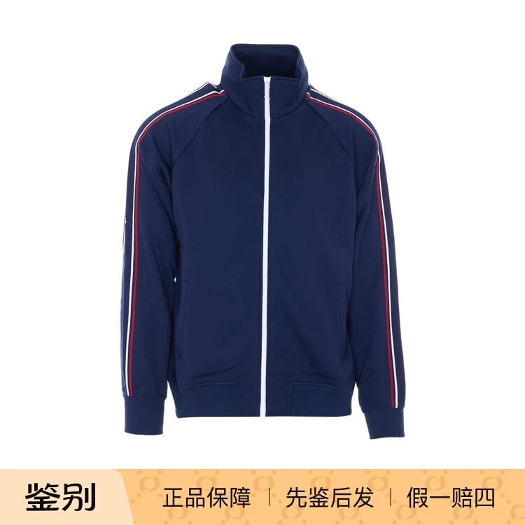 Saint Laurent Men's YSL Jacket in Blue