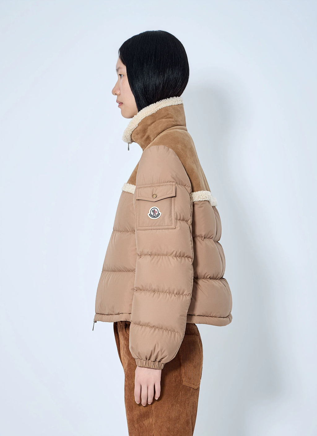 Moncler Women's Aurore Down Jacket in Beige