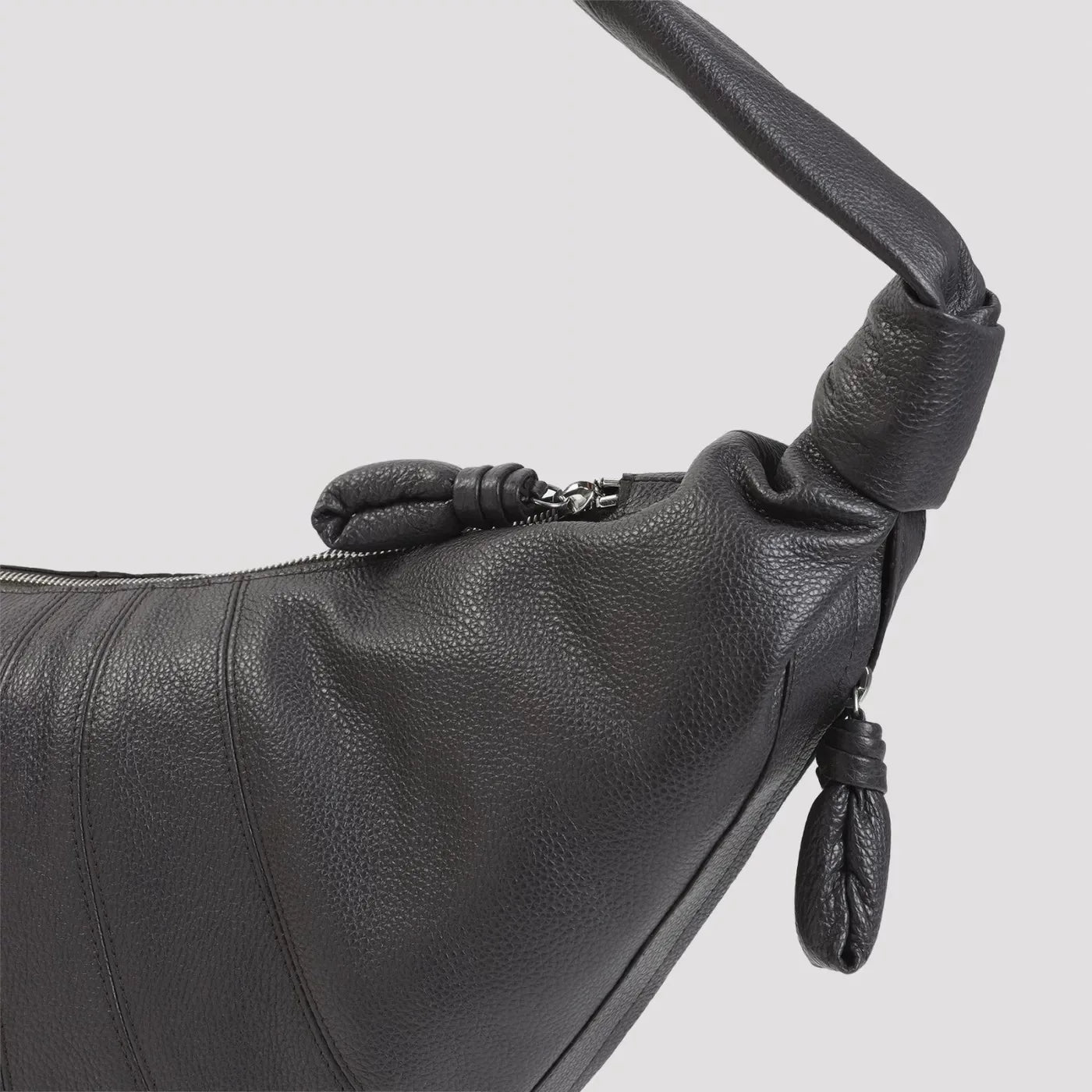 LEMAIRE Unisex Large Croissant Crossbody Bag in Dark Chocolate