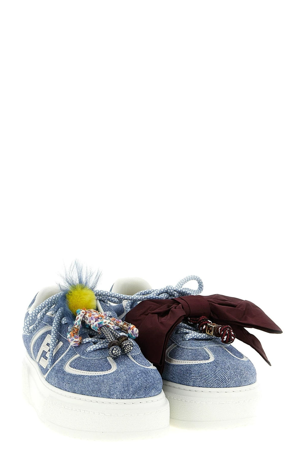 Fendi Women's Match Sneakers in Blue