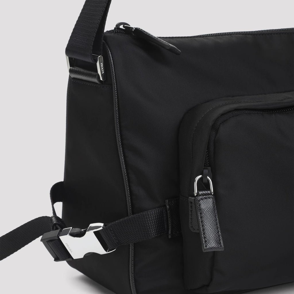 Prada Men's Medium Crossbody Bag in Black