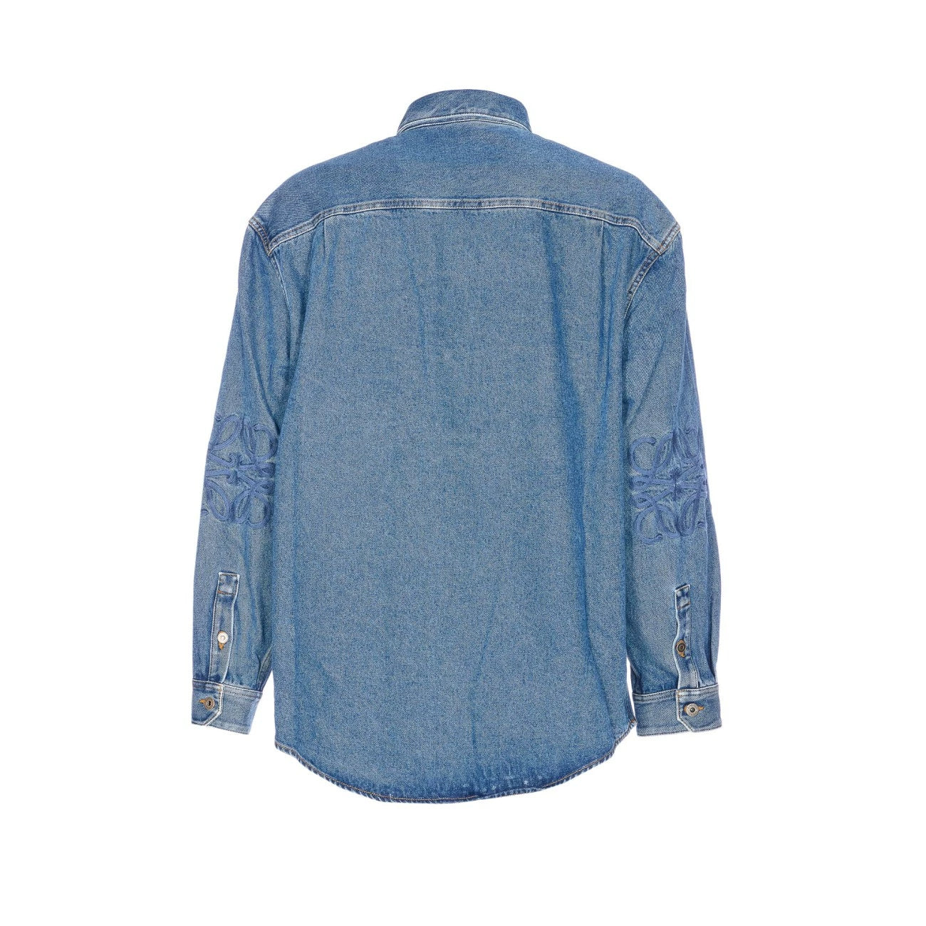 Loewe Men's Anagram Shirt in Blue