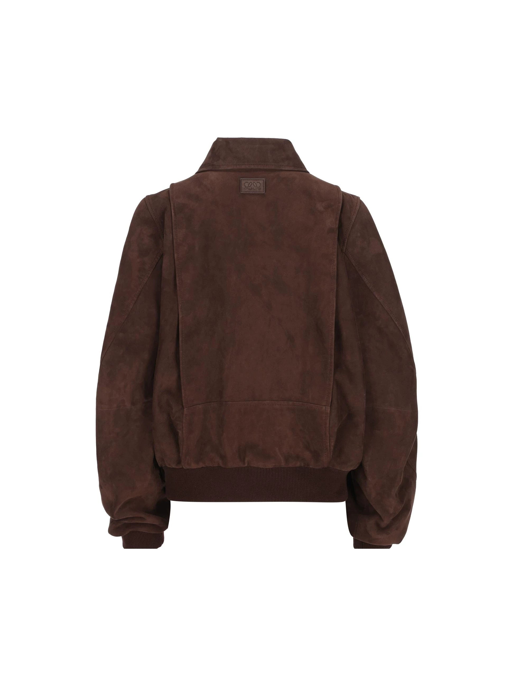 Loewe Women's Leather Jacket in Brown