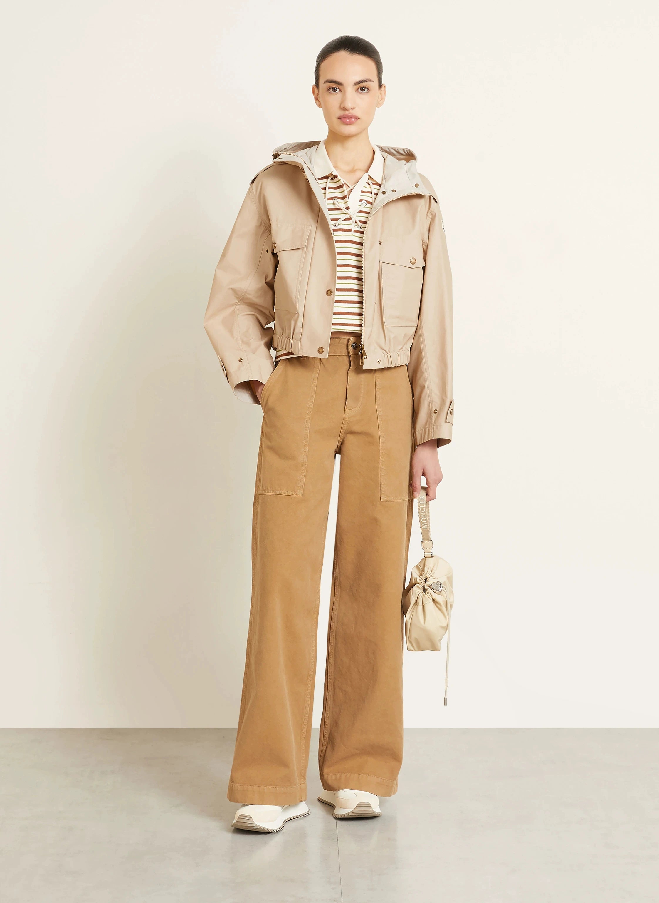 Moncler Women's Carex Coat in Beige