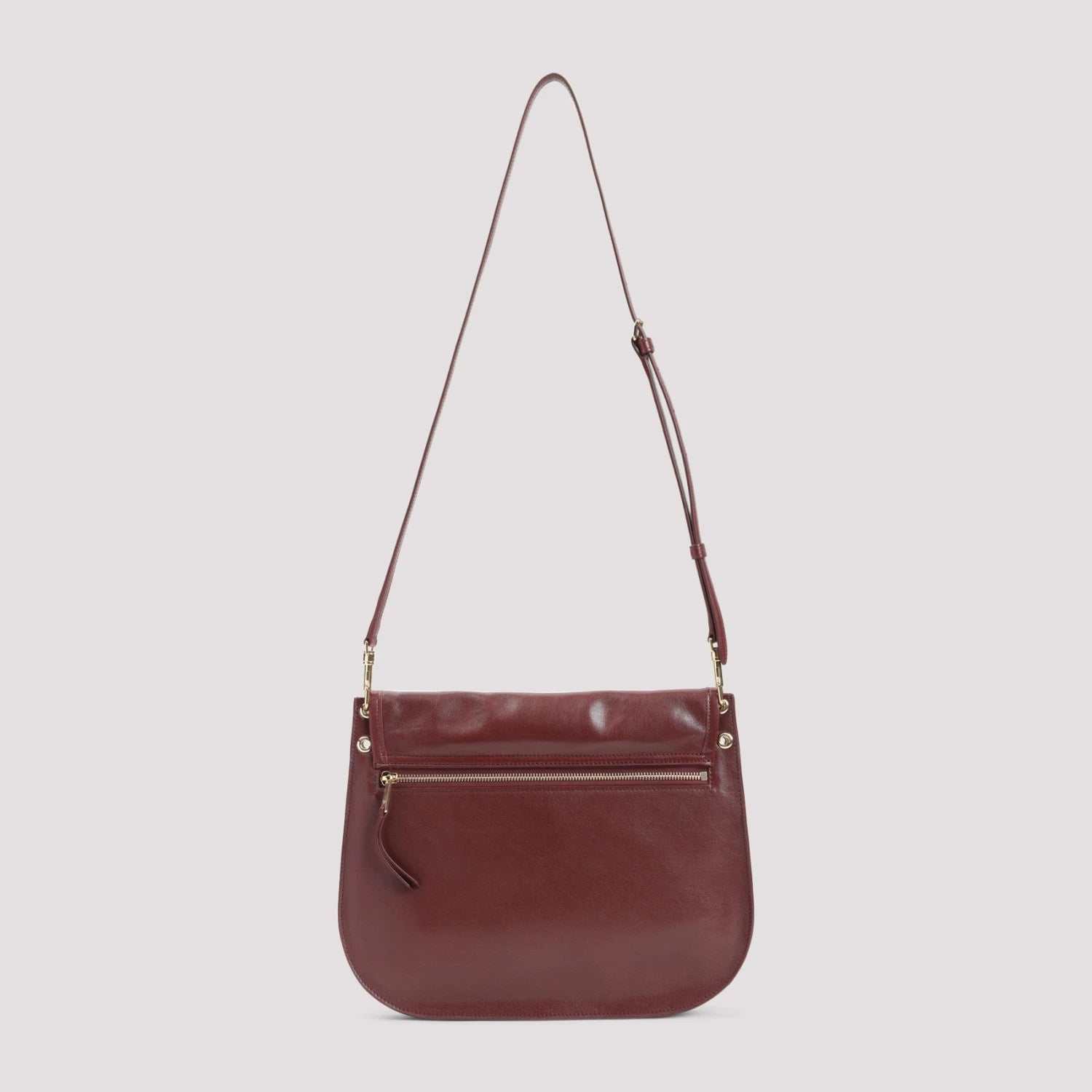 Celine Women's Besace Medium Shoulder Bag in Burgundy