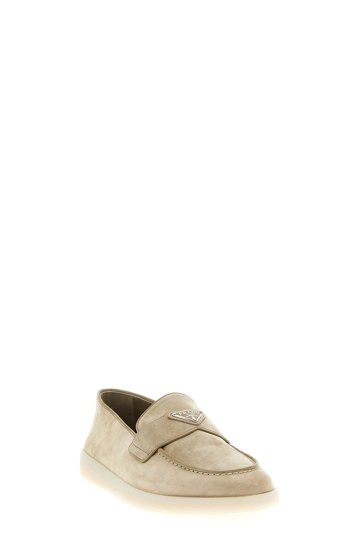 Prada Men's Loafers in Beige