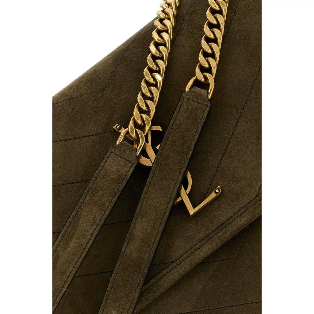 Saint Laurent Women's YSL Niki Tripouch Bag in Green