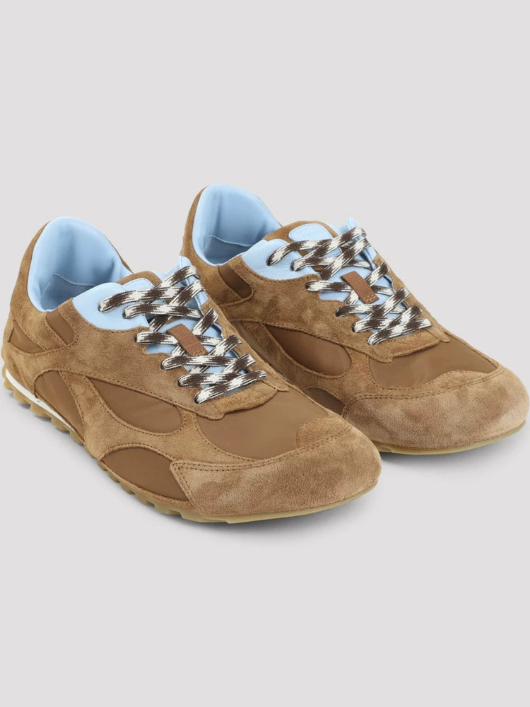Bottega Veneta Men's Flash Orbit Sneakers in Brown