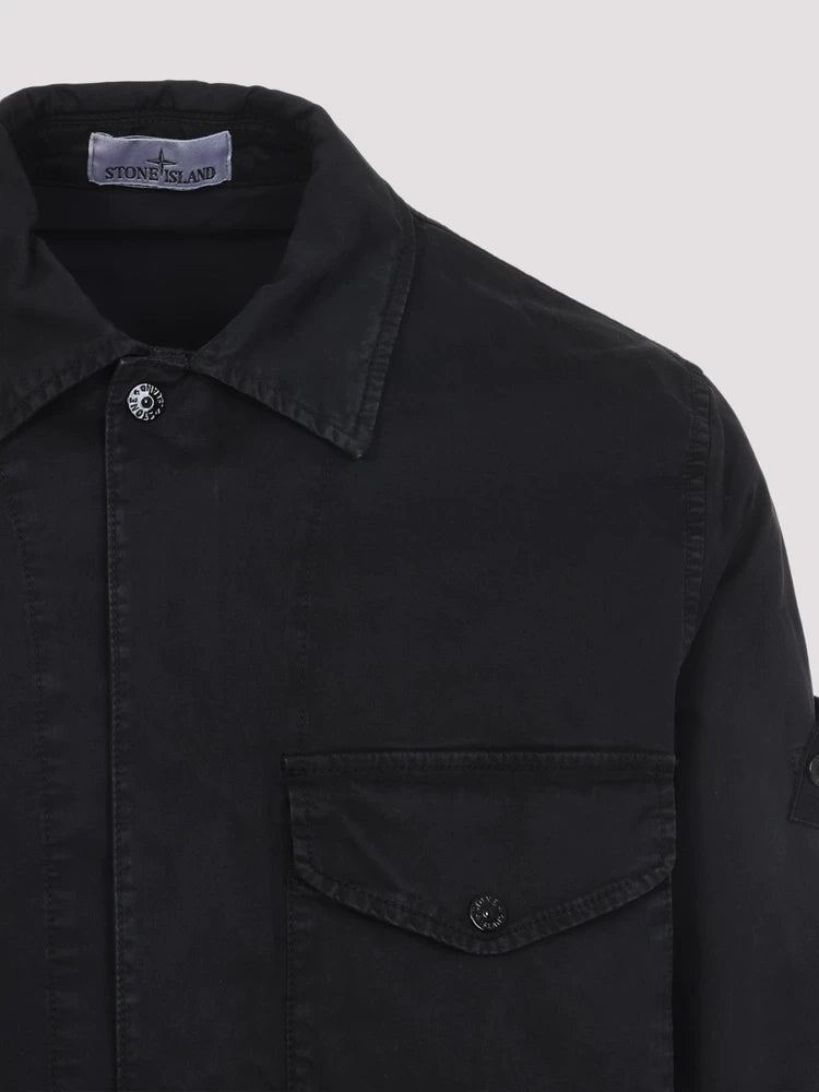 Stone Island Men's Jacket in Black