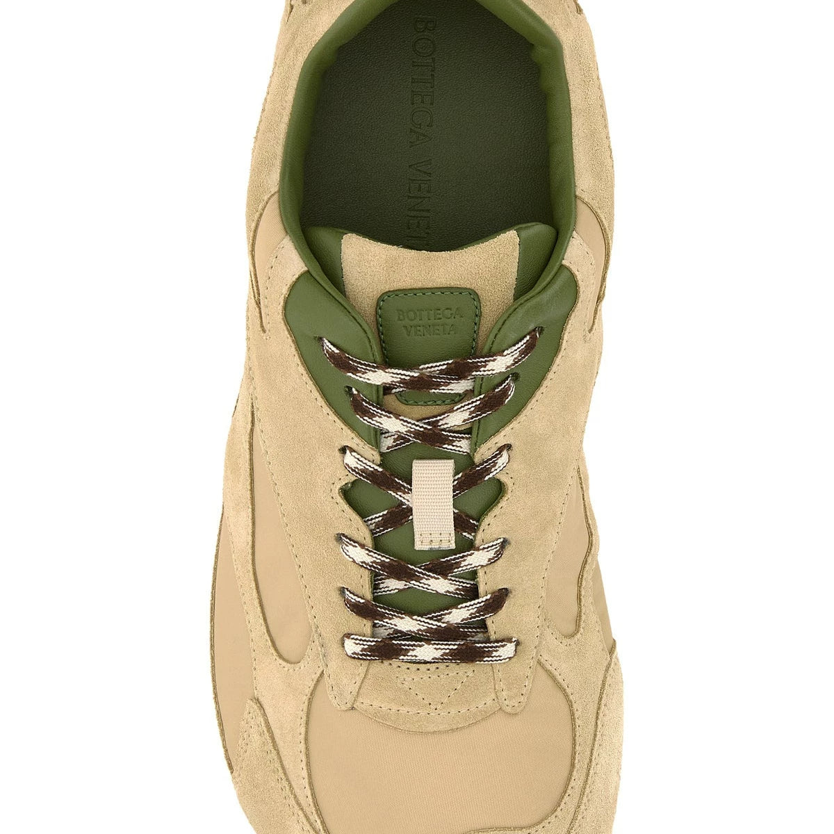 Bottega Veneta Men's Flash Orbit Sneakers in Beige
