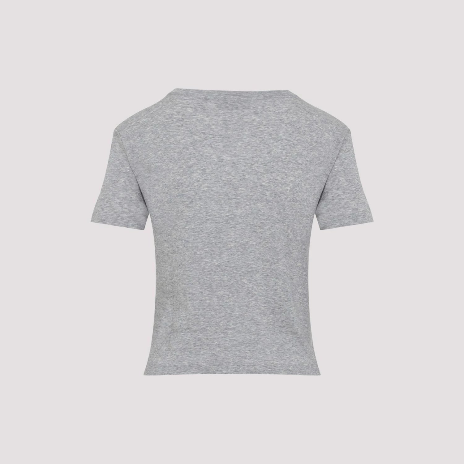 Miu Miu Women's Logo T-Shirt in Grey