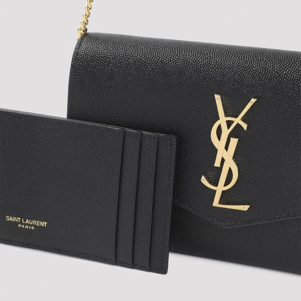Saint Laurent Chain Wallet Bag in Black