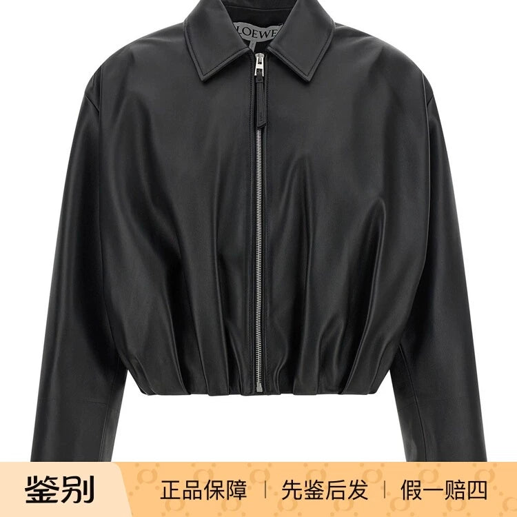 Loewe Women's Leather Jacket in Black