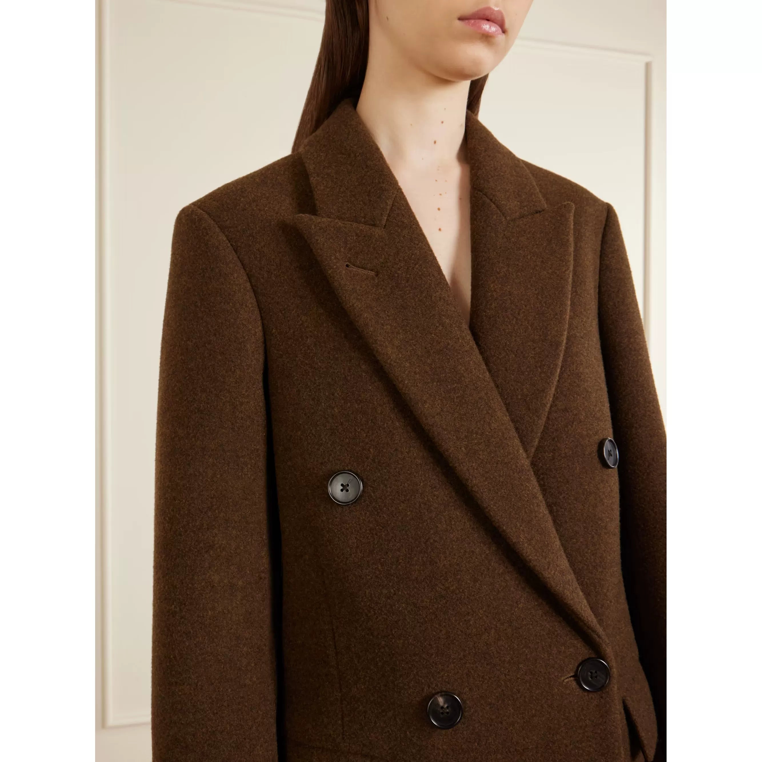 The Row Women's Bamira Coat in Brown
