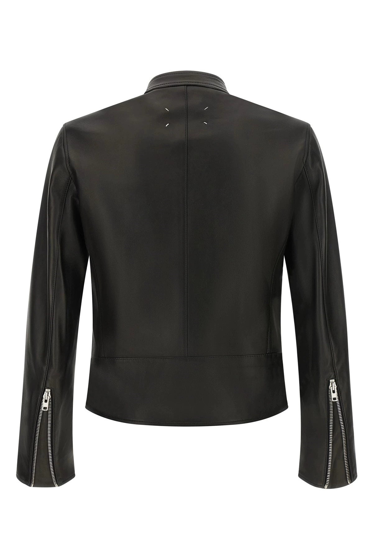 Maison Margiela Men's Leather Jacket in Black