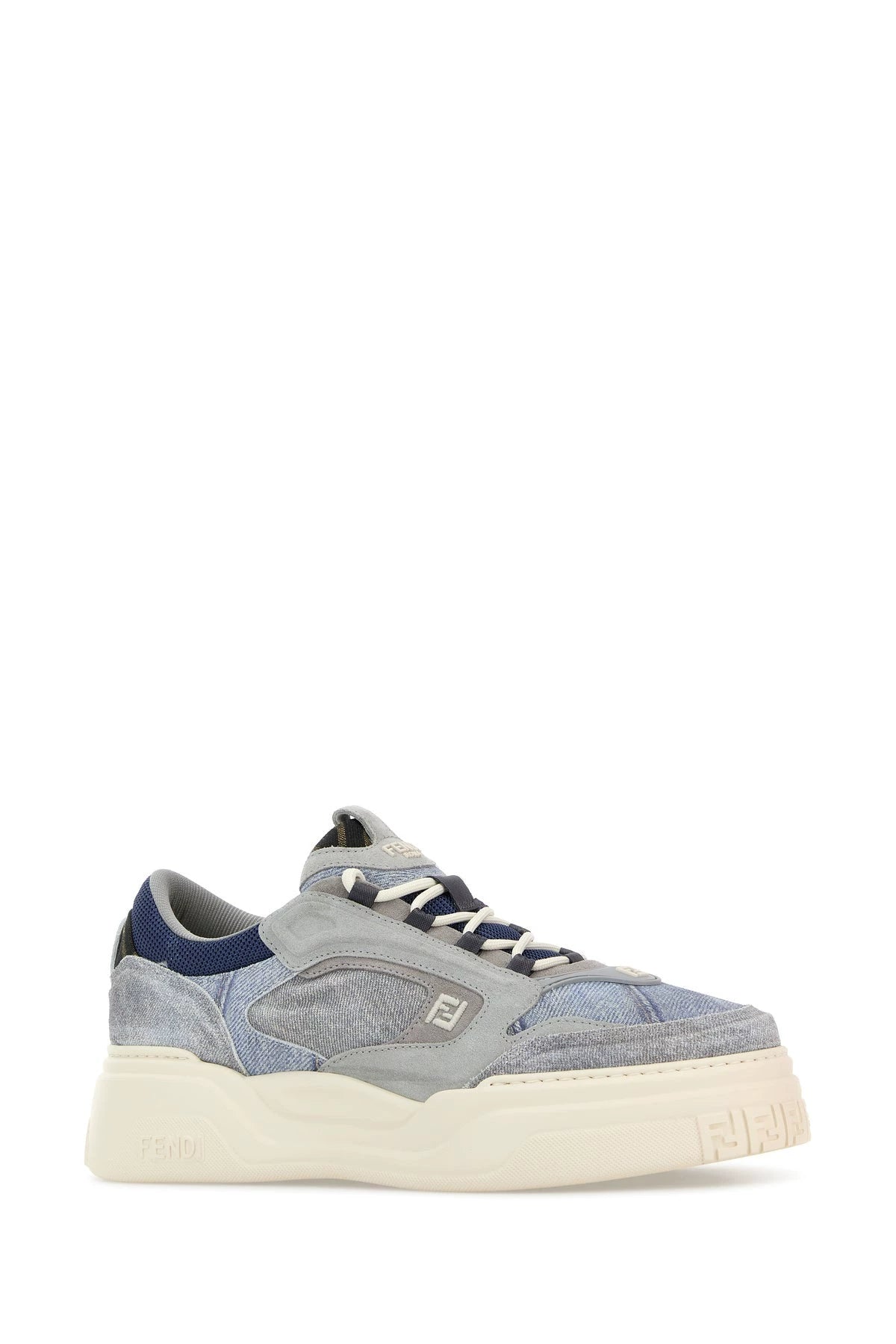 Fendi Men's Force Sneakers in Blue