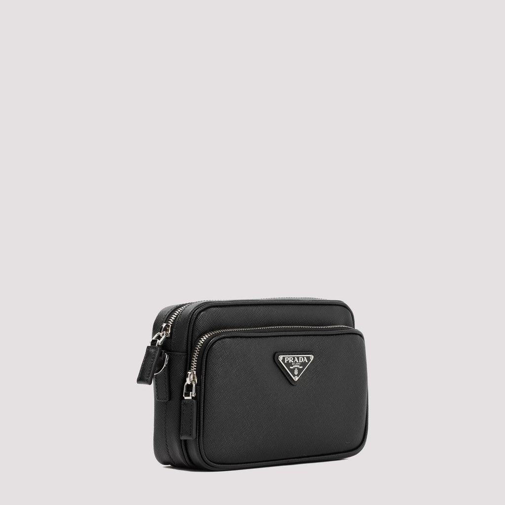 Prada Men's Small Crossbody Bag in Black