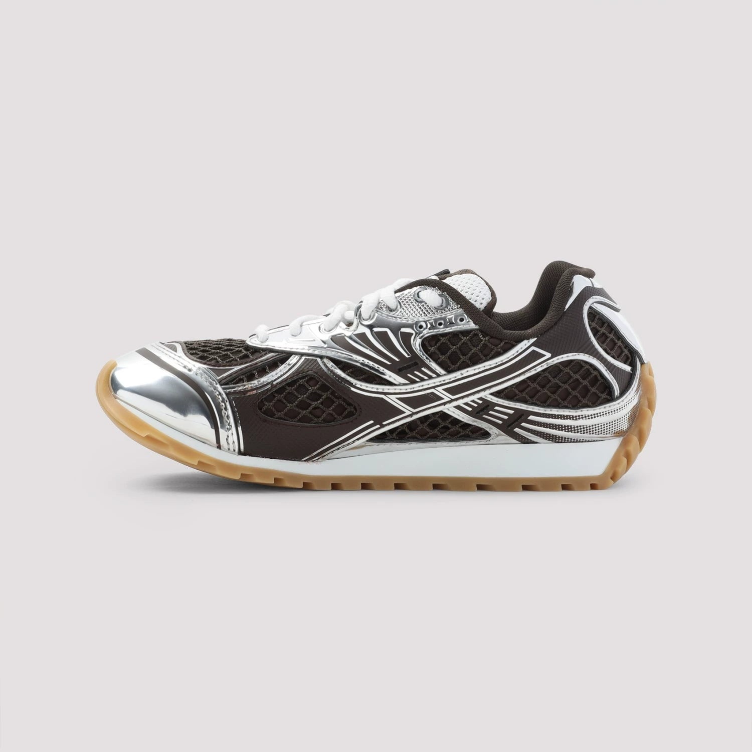 Bottega Veneta Women's Orbit Bv Sneakers in Brown