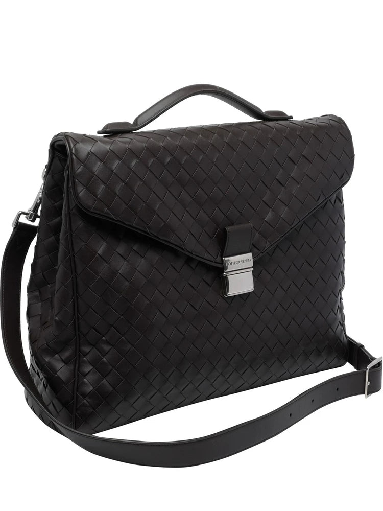 Bottega Veneta Men's Briefcase in Brown