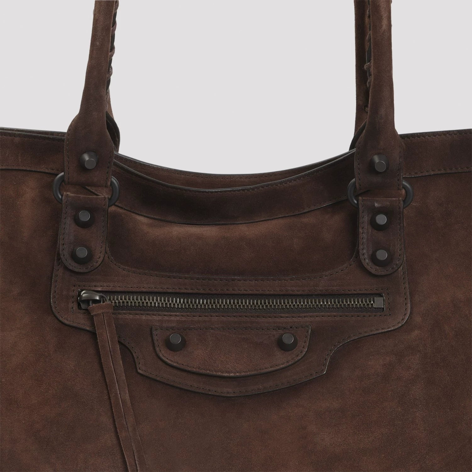 Balenciaga Men's Le City Large Handbag in Brown