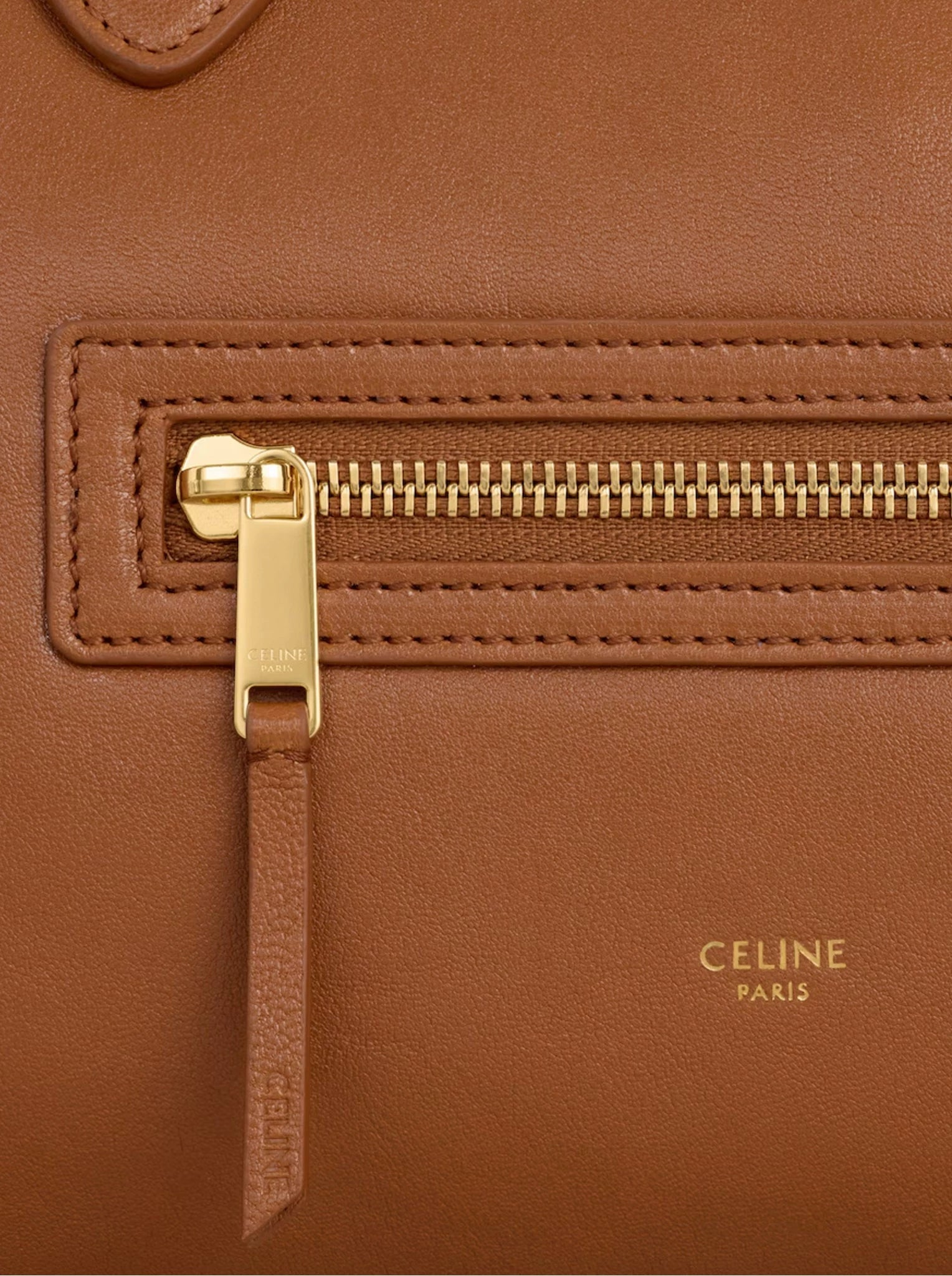 Celine Women's Luggage Handbag in Brown