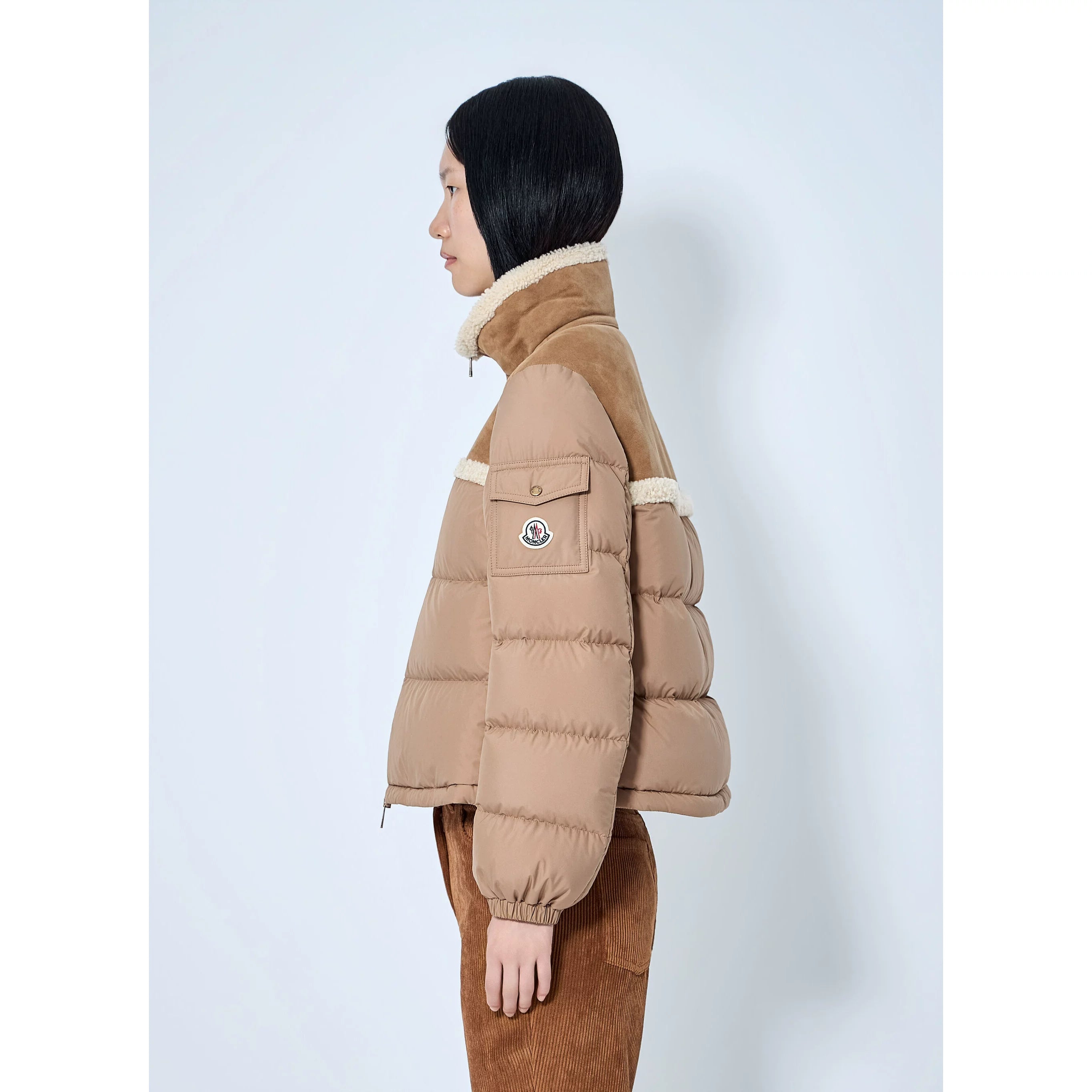 Moncler Women's Aurore Down Jacket in Beige