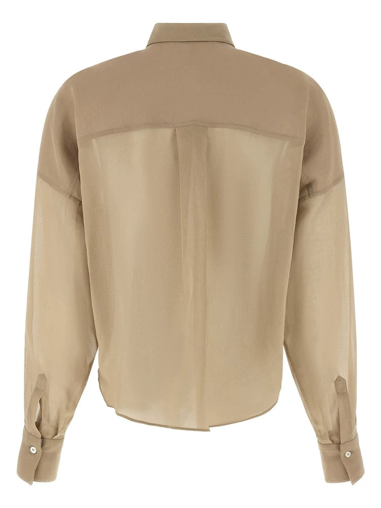 Brunello Cucinelli Women's Shirt in Beige