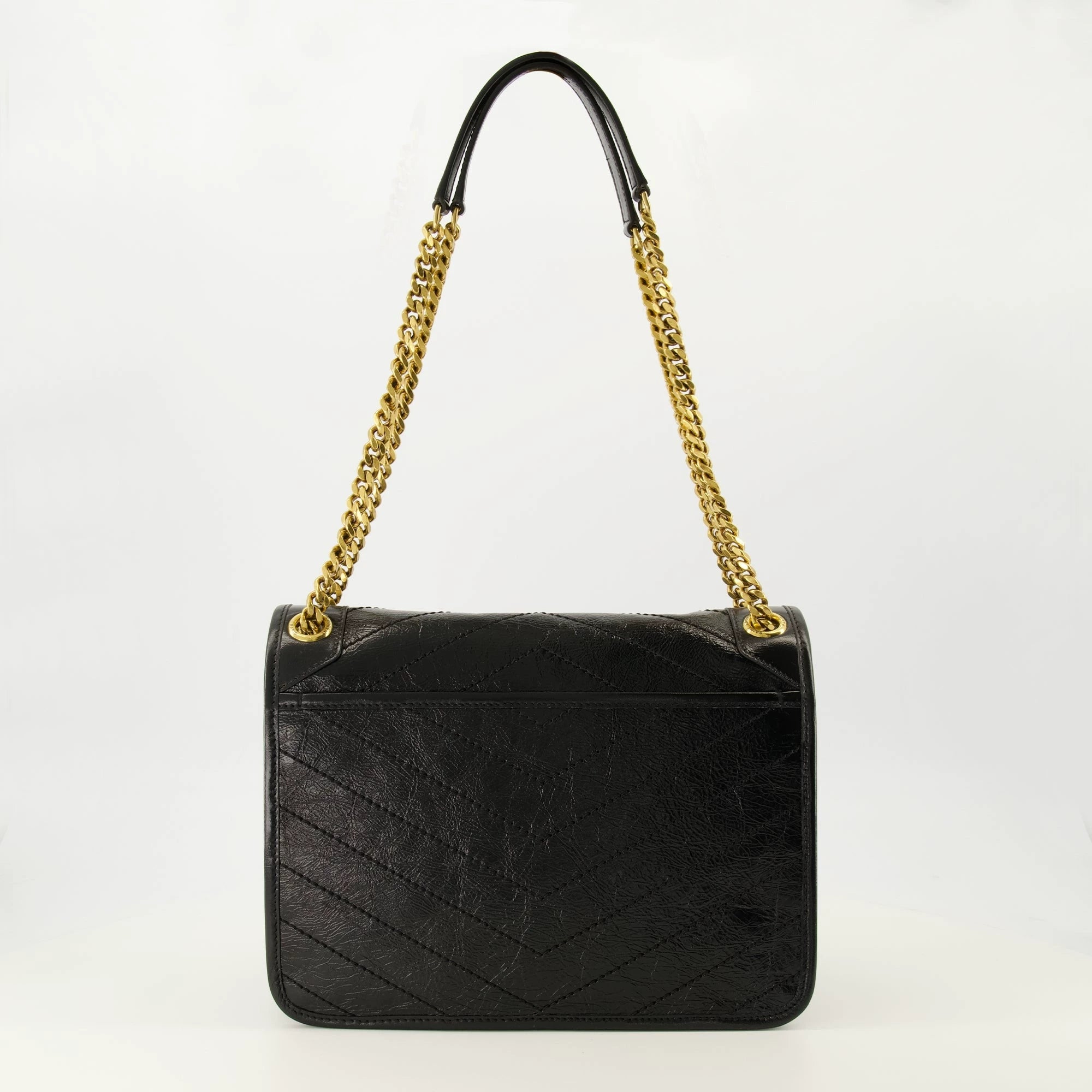 Saint Laurent Women's YSL Niki Medium Shoulder Bag in Black