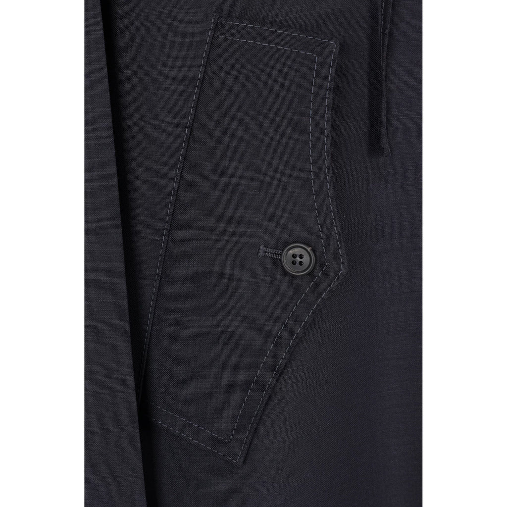 Prada Women's Trench Coat in Blue