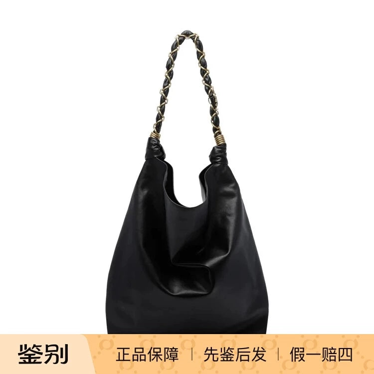 Saint Laurent Women's Large Amalia Shoulder Bag in Black